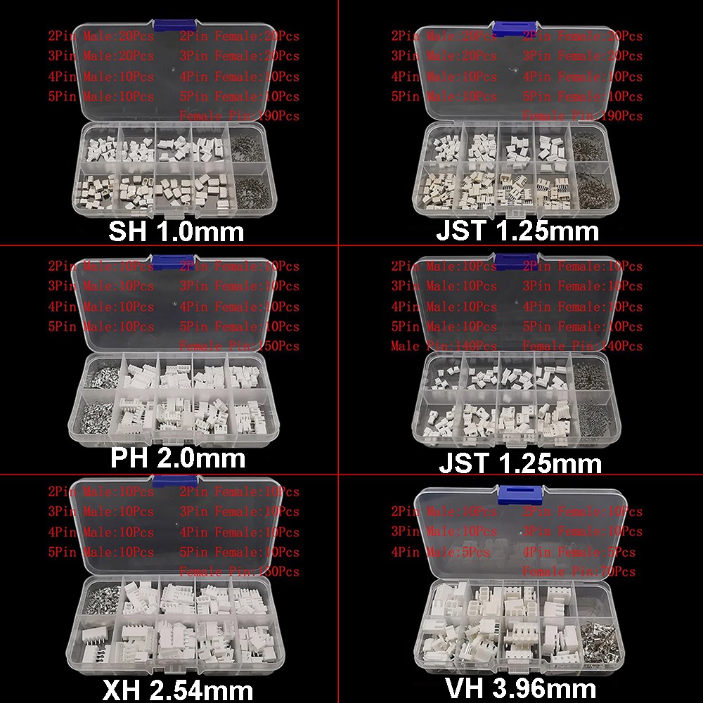 JST Connector Kit — SH/PH/XH/ZH + crimps — image 1