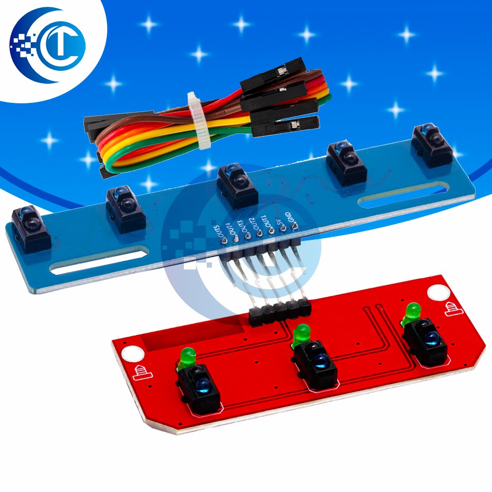 IR Line-Follower Array — TCRT5000 (3/5 ch) — image 1
